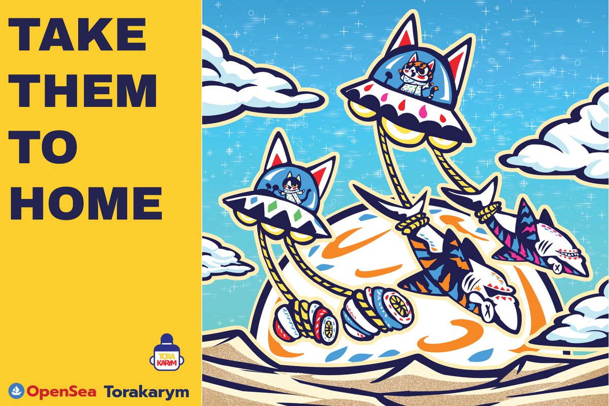 ToraKarym's tweet photo. take them to home. 🐱🐛🦈🛸
is Drop Now at opensea 
https://t.co/UEnu4QVzK8

#NFTTHAILAND #NFTCommunity #NFTthaiartist #nftart #nftcollector #NFTCommunity #OpenSeaNFT #OpenSea #Torakarym #FolkartNFT #NFTFolkart  #NFTpapercut  #Nftshill #NFTcat https://t.co/AcJeoeYAmI