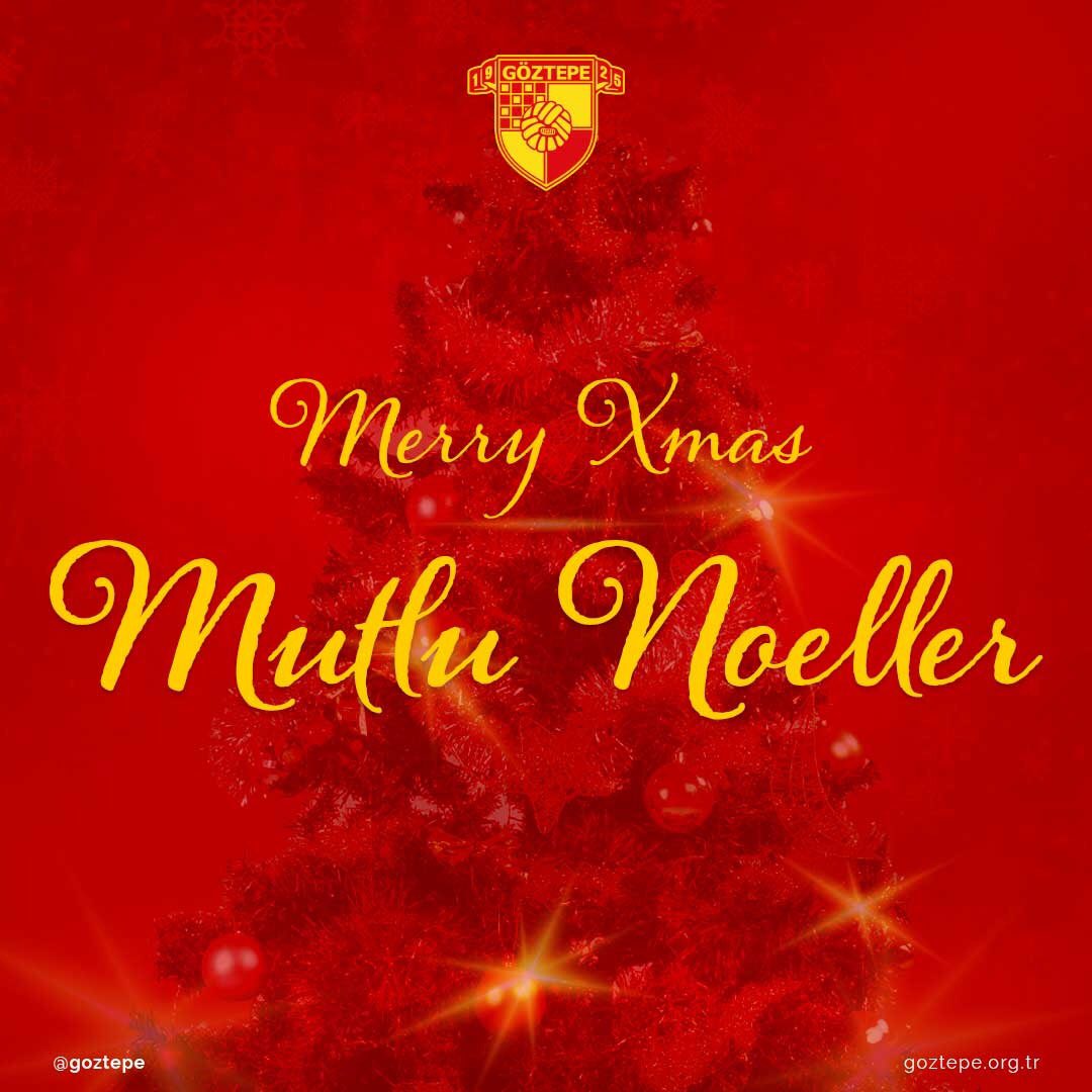 Başta kulübümüzde forma giyen oyuncularımız ve teknik ekibimiz olmak üzere tüm Hristiyan dünyasının Noel Bayramı'nı kutlarız🎄🎁🎊

#Göztepe