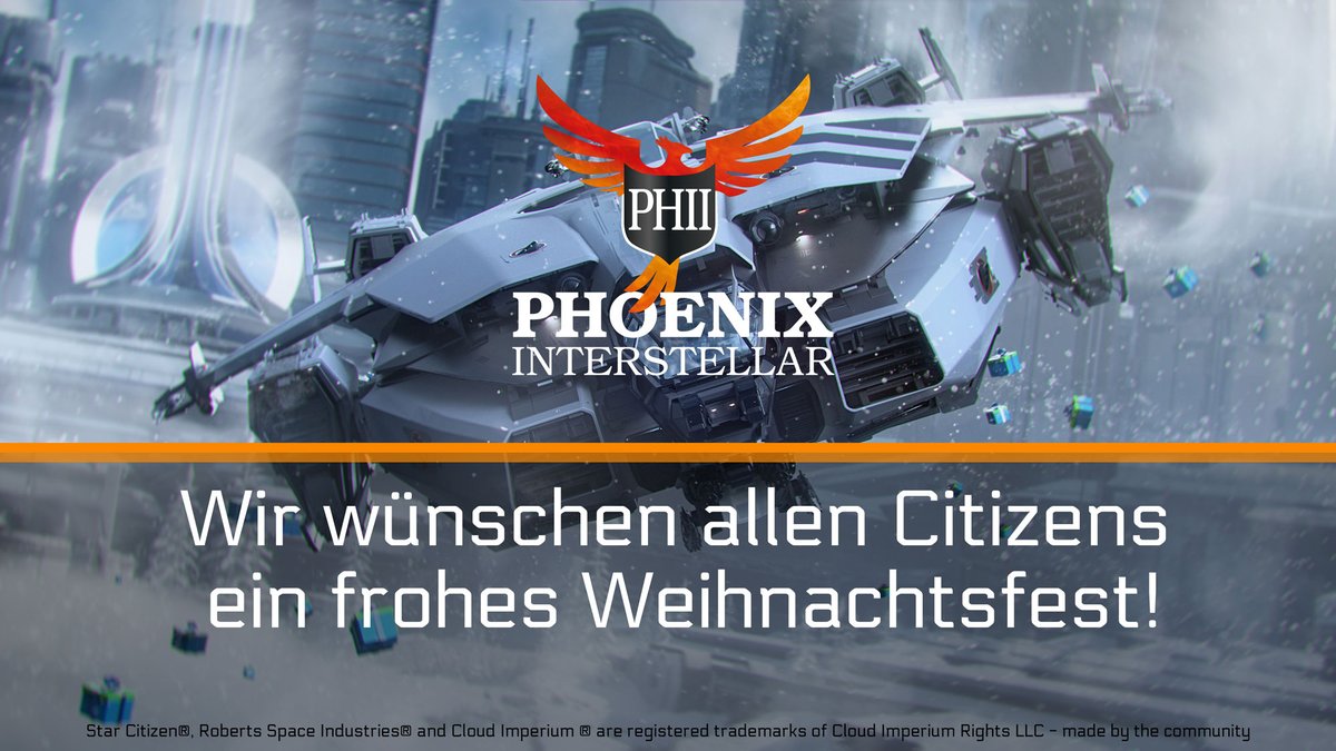 Wir wünschen allen Citizens ein frohes Weihnachtsfest! #starcitizen #bdsse #phii #christmas #luminalia