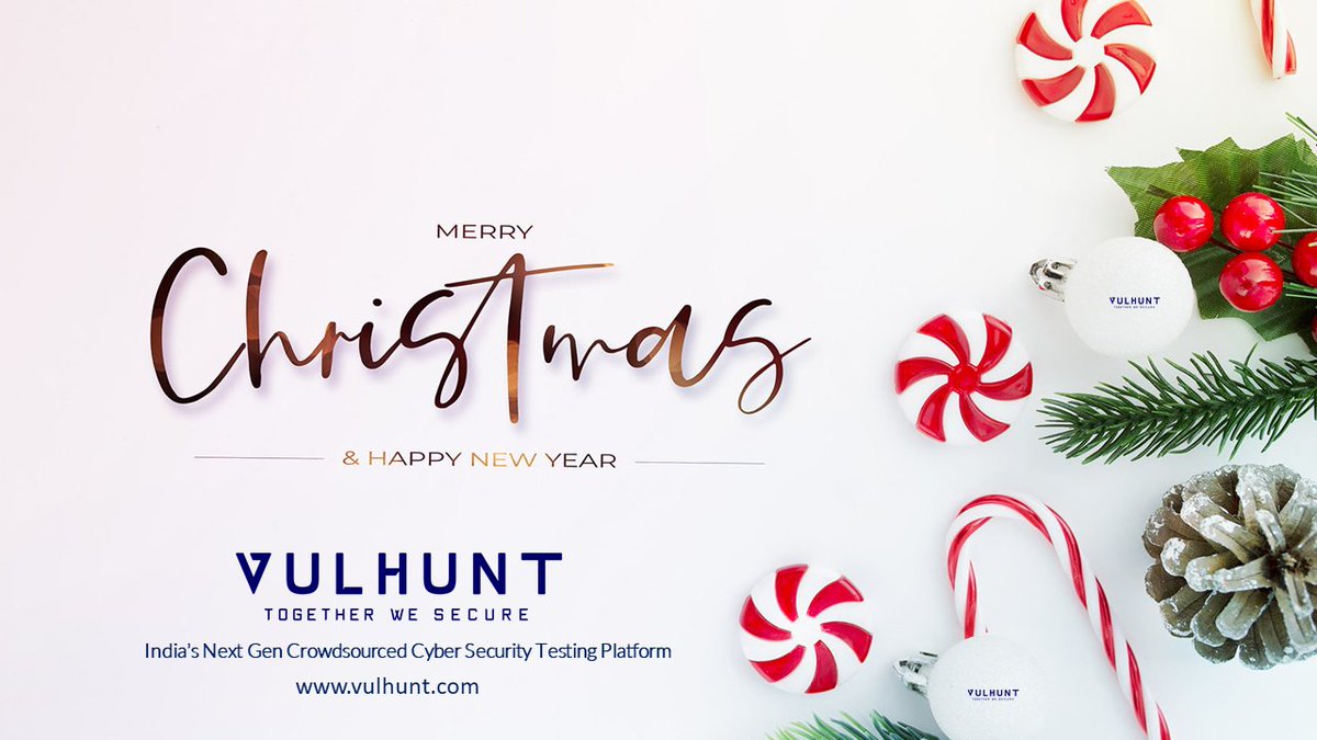 vulhunt's tweet photo. Wish you and your family a Merry Christmas and Happy New Year!!
Be safe! Be Secure!! https://t.co/nMDpZ0pfoQ