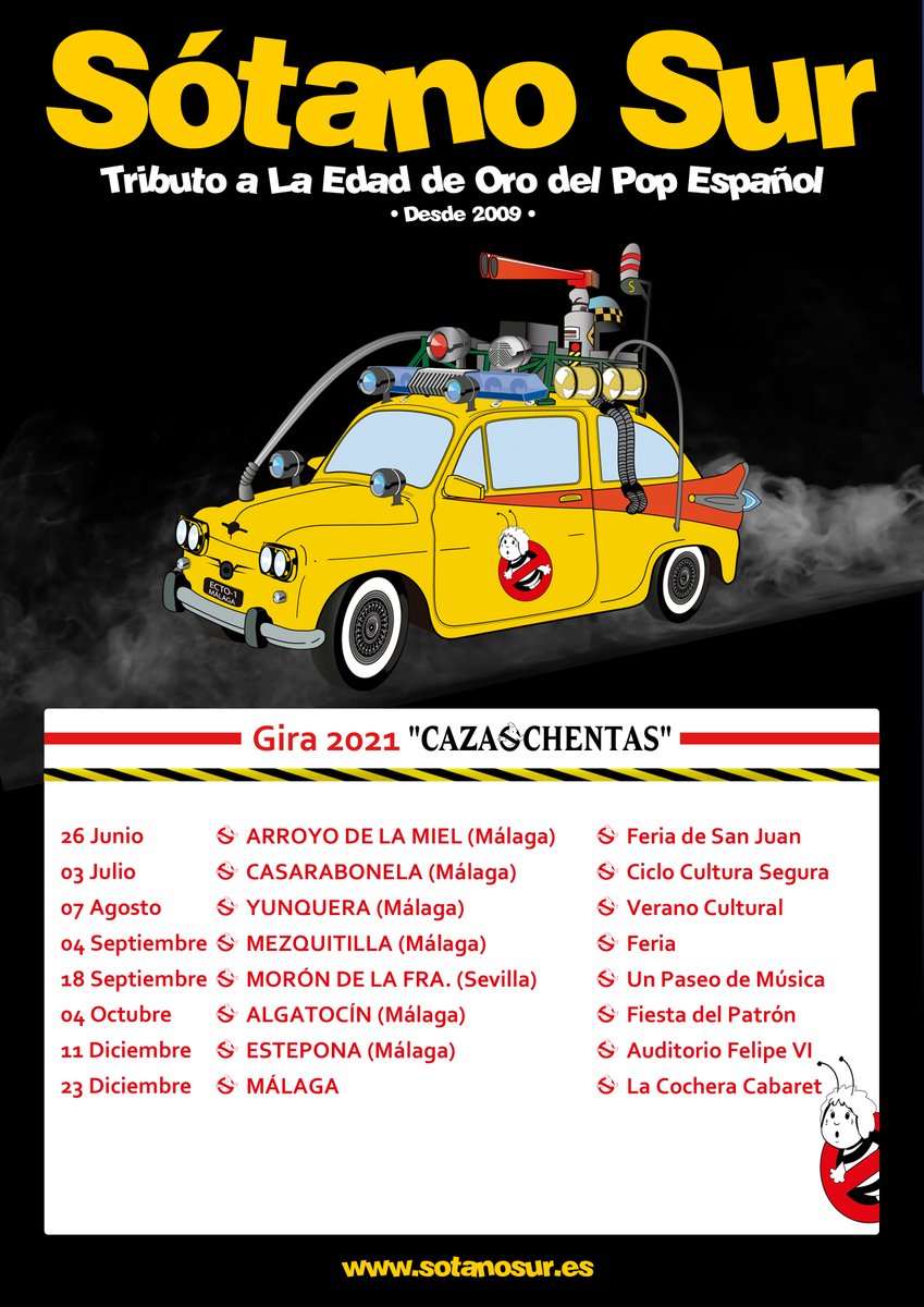 Este año hemos cerrado una gira de sólo ocho conciertos pero muy intensos y con un público muy entregado.
Ya estamos preparando la siguiente....

<a href="/SOTANOSUR/">SÓTANO SUR</a> 
#SótanoSur
#CazaOchentas