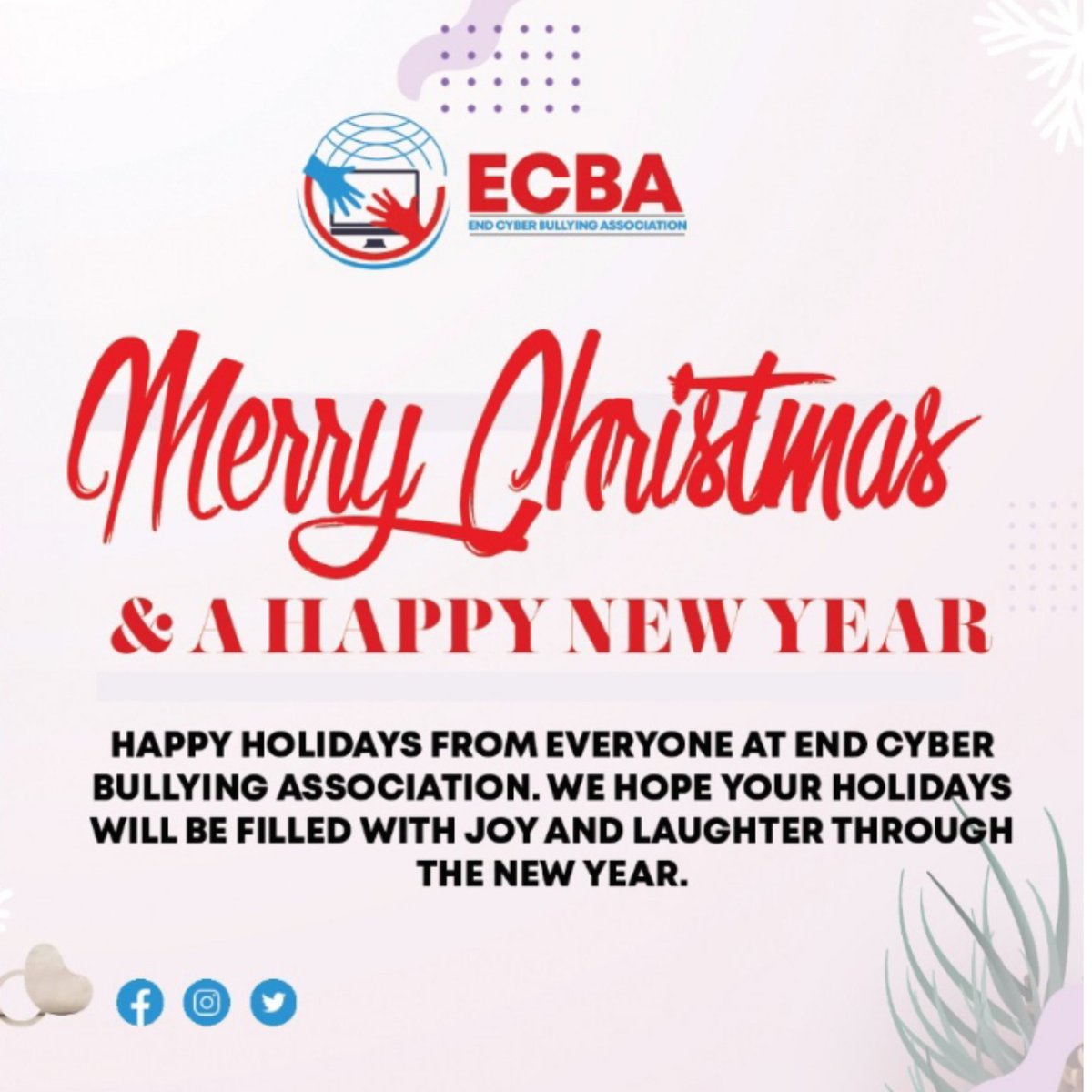 May God's blessing be with you and yours this Christmas Season.

#Kuwamwema 
#Bekindonline 
#EndCyberBullying