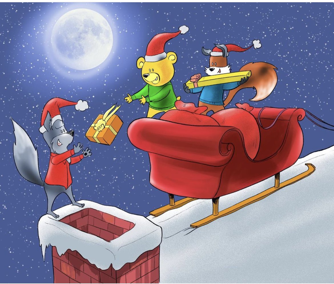 KitFoxCartoon's tweet photo. Guess who’s helping Santa tonight?

#KitTheFox #MerryChristmas #ChristmasEve #childrensbooks #childrensbookillustration #BryCreates https://t.co/489ZCr4SPE