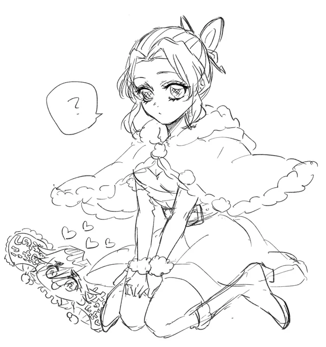 クリスマスしのぶちゃん描きかけてたrkgkみっけた❣️ 