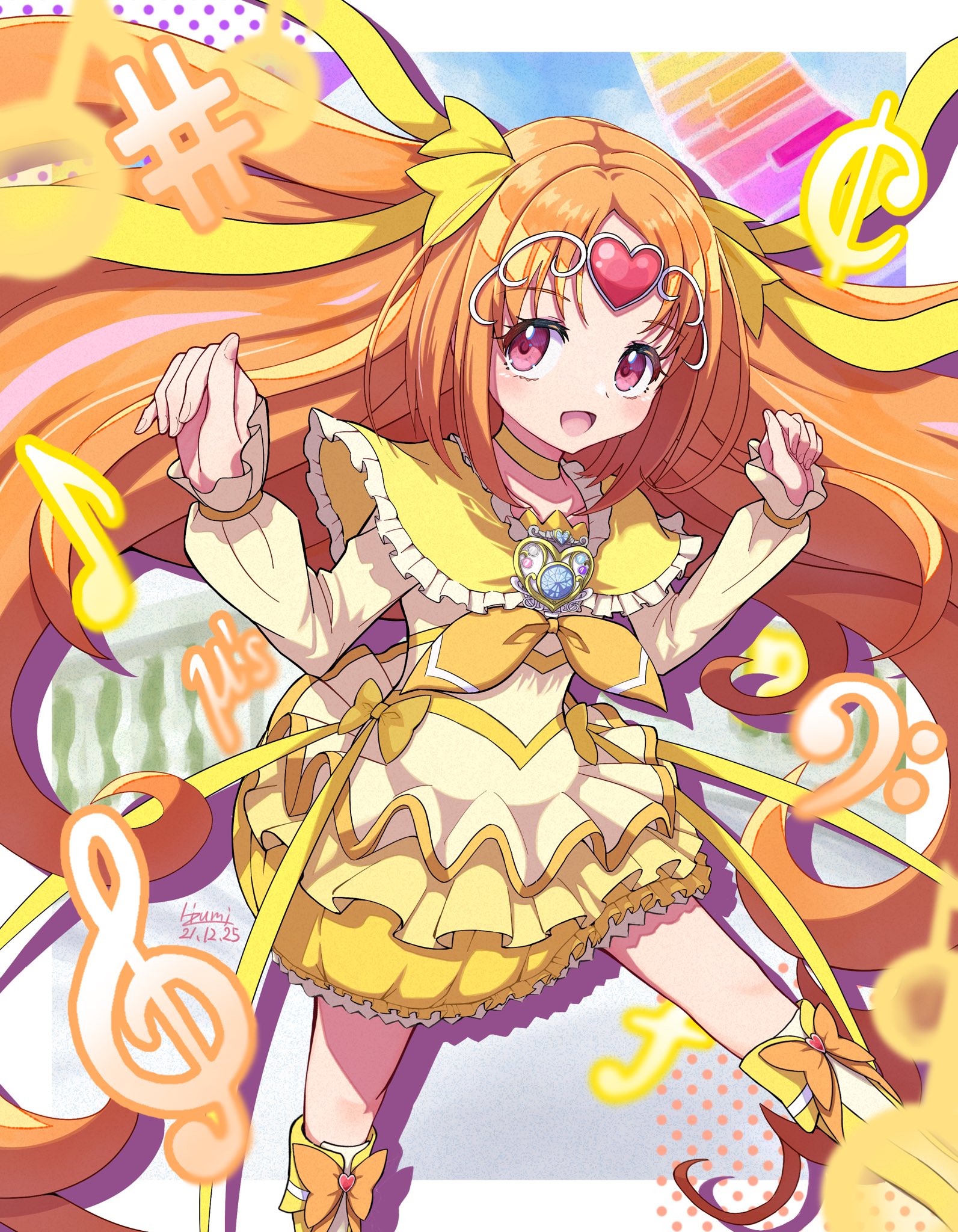 ひずみ スイートプリキュア のキュアミューズを描きました 爪弾くは女神の調べ キュアミューズ プリキュア Precure 絵描きさんと繋がりたい イラスト好きな人と繋がりたい イラスト好きさんと繋がりたい イラスト 二次創作 T