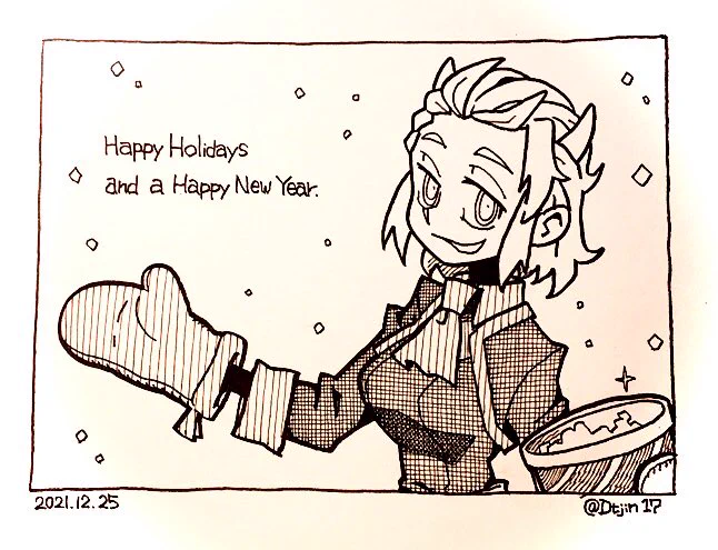 Happy Holidays and a Happy NewYear #Helltakerfanart 