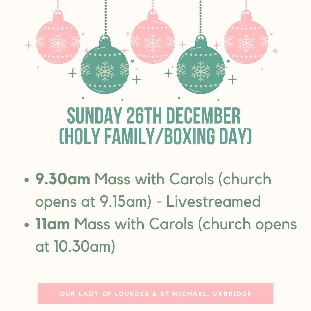 Lourdes Hall Closing Date Christmas 2022 Our Lady Of Lourdes (@Uxbridgecath) / Twitter