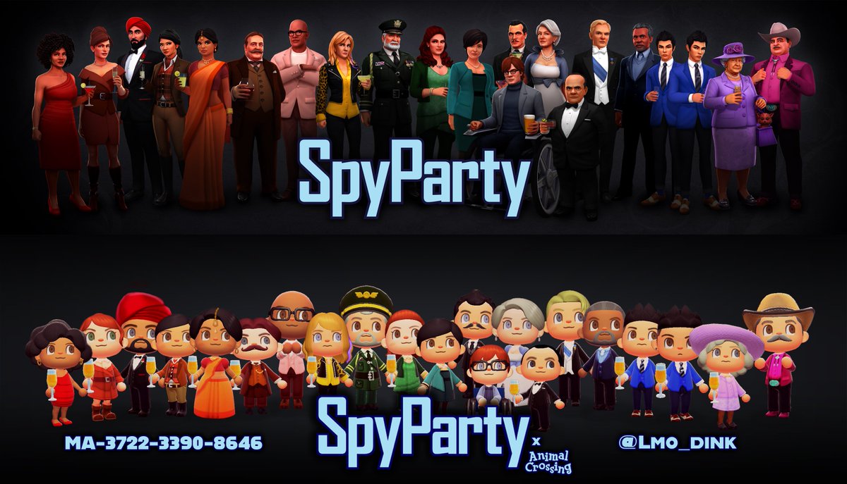 Been playing <a href="/SpyParty/">SpyParty</a> with @reinardtesoro on his streams a lot. Figured it needed the <a href="/animalcrossing/">Isabelle</a>  treatment