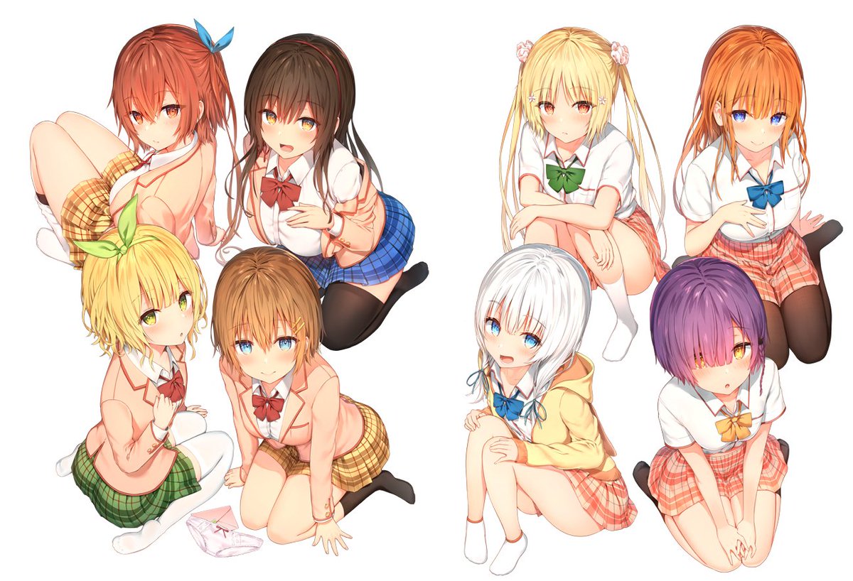 【変好き画集！】全ての変態、詰まってます。
『可愛ければ変態でも好きになってくれますか？ suneアートワークス』が２月２５日発売！
今回はカバーイラスト、全体をご紹介！
壮観っ！！
それぞれのキャラが表情やポーズで表現されていますね！
mfbunkoj.jp/special/hentai…