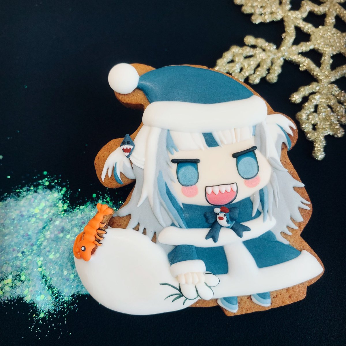 rikkibabe's tweet photo. Merry Christmas #gawrt #gawrgura https://t.co/6KjsxdQ32q