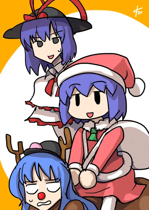 ちっちゃい衣玖さんもサンタやります!。。。 