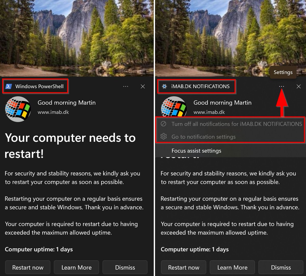 mwbengtsson's tweet photo. Are you using #ToastNotifications in any shape or form, and do you want to have your own custom app while preventing the user from disabling them?
See my latest update of the my Toast Notification Script: https://t.co/T1wLAodOQB
Merry Christmas ππ
#ConfigMgr #MSIntune https://t.co/F3XPqZZ8Dl