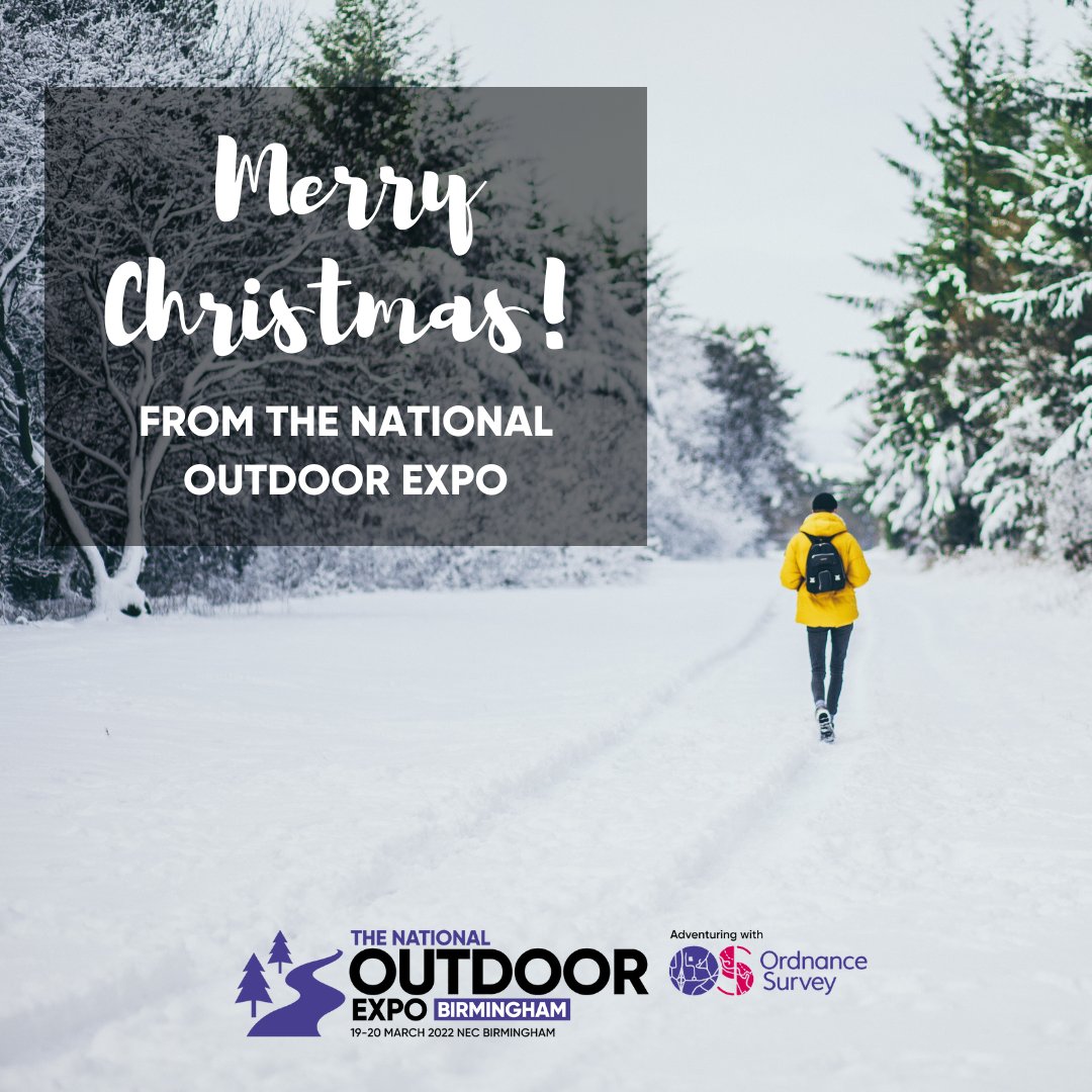 Let today be full of happiness and exploring! Wishing you a very merry Christmas from us at the National Outdoor Expo.