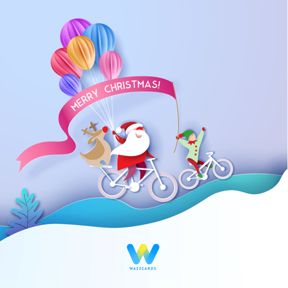 Wazzioinc's tweet photo. Wishing you a merry Christmas that is bright and filled with joy!

#christmas #WazzCards #Wazzio https://t.co/isjArFzyj6