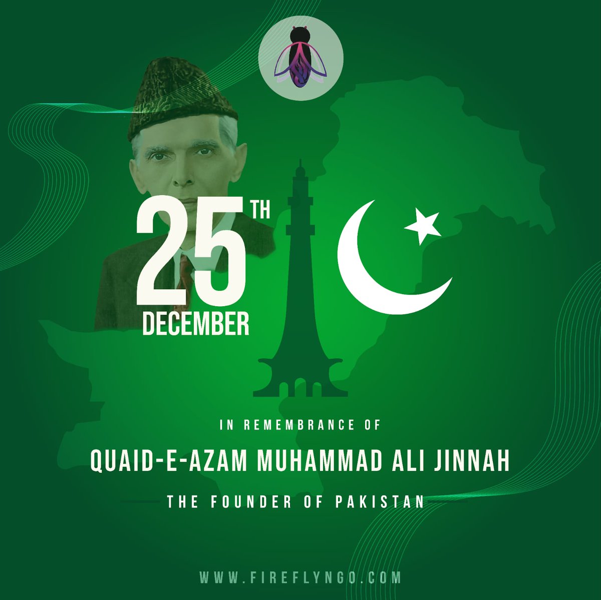FireflyNgo's tweet photo. On this Quaid-e-Azam day let us take the pledge of following the footsteps of our inspirational leader Muhammad Ali Jinnah.

#QuaidDay #25DecMAJinnahDay #QuaideAzam https://t.co/ZJ6Kw0eOSG
