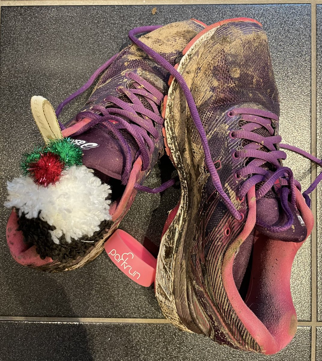HelenAitch's tweet photo. Mud glorious mud! Thank you @SVCparkrun and all your fabulous volunteers for a splendid Christmas Day @parkrunUK 🙏🎄🎅🏻🙏🏃‍♀️ https://t.co/b5jEohmLsS