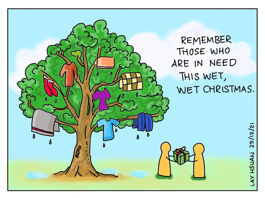 carylim's tweet photo. Remembering those affected by the recent floods. Blessed Christmas. Keep safe.
#godiscrazyforme #comicstrip #comicdoodle #digitalart #digitalcomics #digitaldrawing #DaruratBanjirSelangor #banjir #BanjirDarurat #Banjir2021 #BanjirSelangor @WaymakerWorks https://t.co/Zs4JmOvjl7