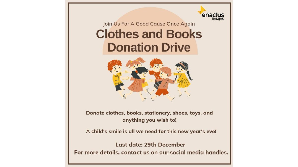 Donate and make them smile!💛

Let us know the preferred locations, our team will be collecting the donations. 
Dm for more details!
