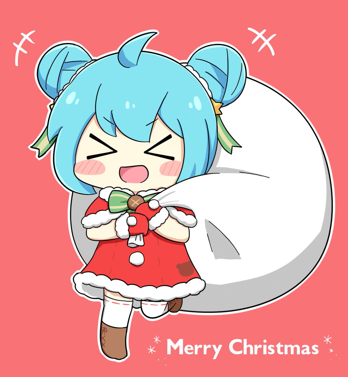 初音ミク「メリークリスマス!🎄✨
#初音ミク 」|ねこみんのイラスト