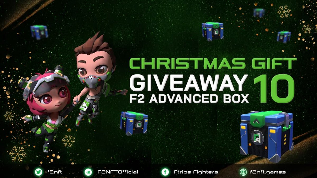 f2nft's tweet photo. 📢Announcing Christmas Gift Giveaway

Miracles do happen on this special day of the year. This year, Ftribe Games wants to make it even more unforgettable for you and your dear ones. Are you pumped yet? 

🎁 10 F2 Advanced Box for 10 lucky winners
How to join this event 👇 https://t.co/EikWKKRjgp