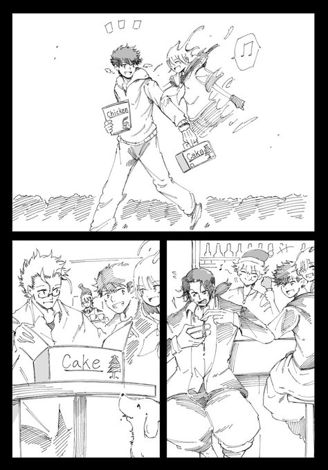 今日はこんな感じで過ごしているんじゃないかと思い描きました('ω') 
