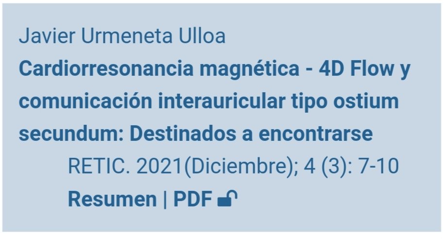 javierurmeneta1's tweet photo. Orgulloso de ver publicado en el RETIC nuestra experiencia personal con #loving4DFlow en CIA-OS 👁️ @quironsalud @QS_Madrid @jacabreracardio Feliz navidad! 😊
https://t.co/kWN7CowCmu https://t.co/AEDUCqXotx