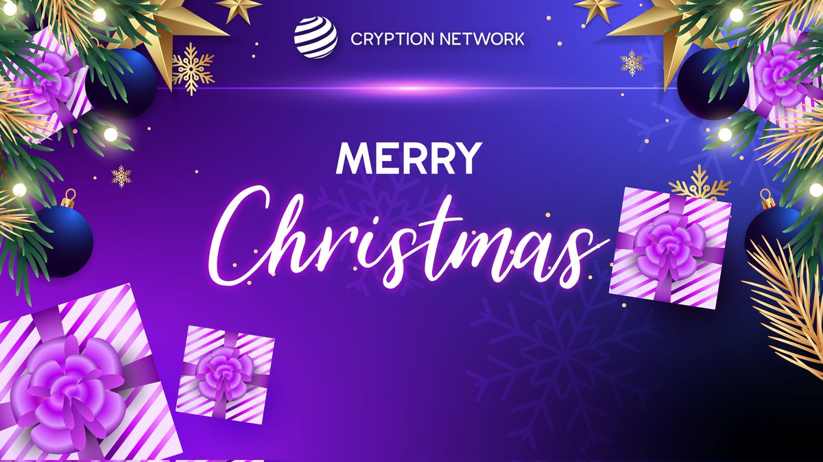CryptionNetwork's tweet image. Wishing you a Merry Christmas to our valued Community. 🎄

🎅 Warmest wishes for a wonderful Christmas and a lovely new year that is full of good thoughts, good deeds, and thankfulness for all we have.

May your holidays be full of joy. 🤲

$CNT #CryptionNetwork #MerryChristmas