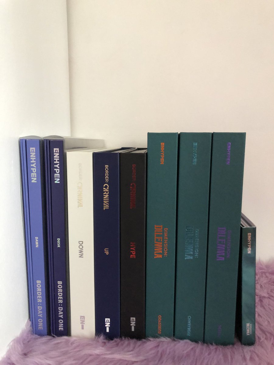 parkjayunnie's tweet photo. I finally completed my enha album collection ♡︎

#ENHYPEN #ENGENE #BORDERDAYONE #BORDERCARNIVAL #DIMENSIONDILEMMA @ENHYPEN_members 🤍🤍🤍 https://t.co/ML7ENpeWhB