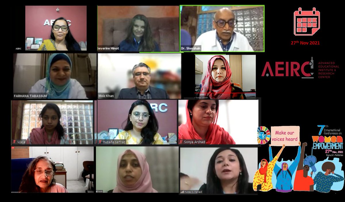 DRSADAFAHMED1's tweet photo. 7 years of International conference on Women EMpowerment .. today we closed the session In support of the civil society initiative, to End Violence against Women calls for global actions to increase awareness, galvanize advocacy efforts, and share knowledge.
 #ICWE  #AEIRC https://t.co/B2FkiMveVs