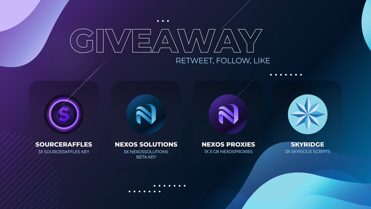 SkyridgeScripts's tweet photo. GIVEAWAY TIME.🥳

Here we are. Our Christmas gift for the community from
@SourceRaffles
@nexossolutions
@NexosProxies
@ScriptsSkyridge

To join the Giveaway simply...
❤️🫂 Like &amp; Follow all accounts.
📨 Retweet &amp; Tag 1 Friend (unlimited).

Good luck &amp; enjoy time with your fam ✨ https://t.co/Kwy0b6QE2Z
