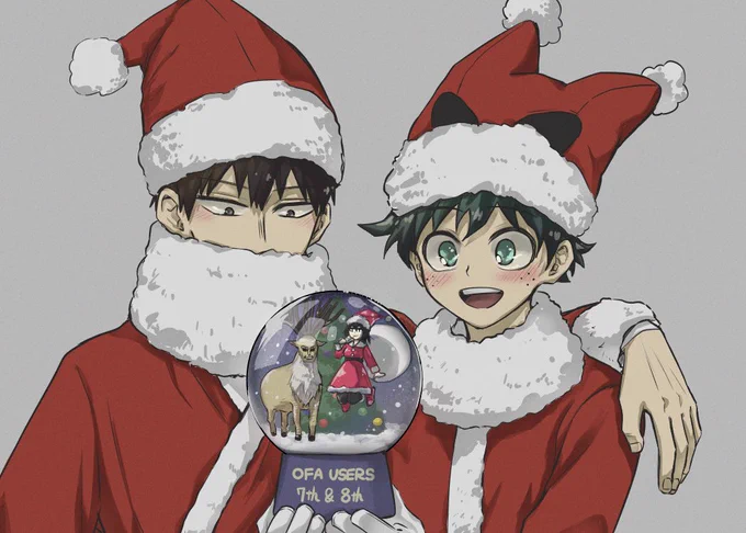 可愛すぎるが故に逆にプレゼントを貰うサンタ2人 