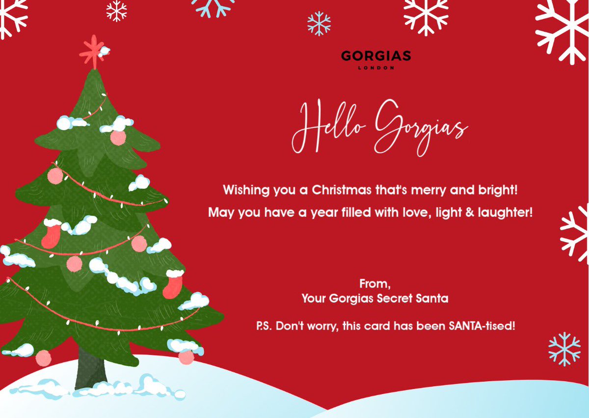 Wishing you all a Merry Christmas 🎄 #HappyChristmas2021 #Christmas #gorgiaslondon #christmaswishes