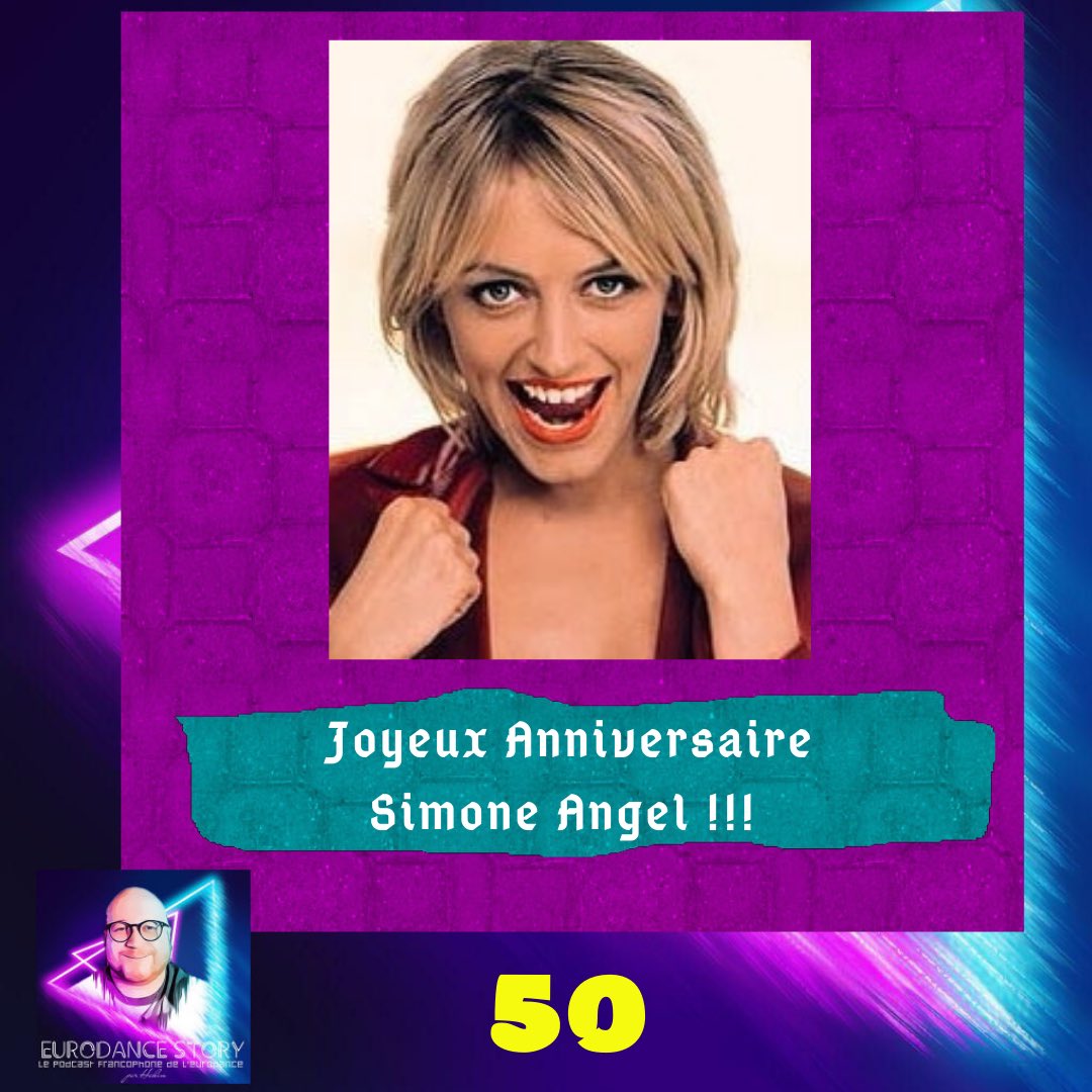 Eurodance_Story's tweet photo. Joyeux Anniversaire Simone Angel qui fête aujourd’hui ses 50 ans! 🥳🥳😘 Quel est votre titre préféré de sa discographie? #birthday #eurodance #simoneangel https://t.co/IMsM01JtzX