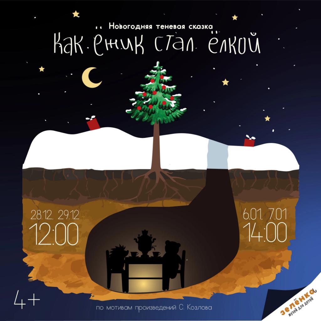 Новогодняя сказка а музее Зеленка!

Тихая ламповая сказка- отличная альтернатива шумным, праздничным представлениям. 

⭐ 28 и 29 декабря в 12.00

Возраст: 4+
Стоимость: 500 руб (взрослый+ ребенок)
Продолжительность: 40 мин.