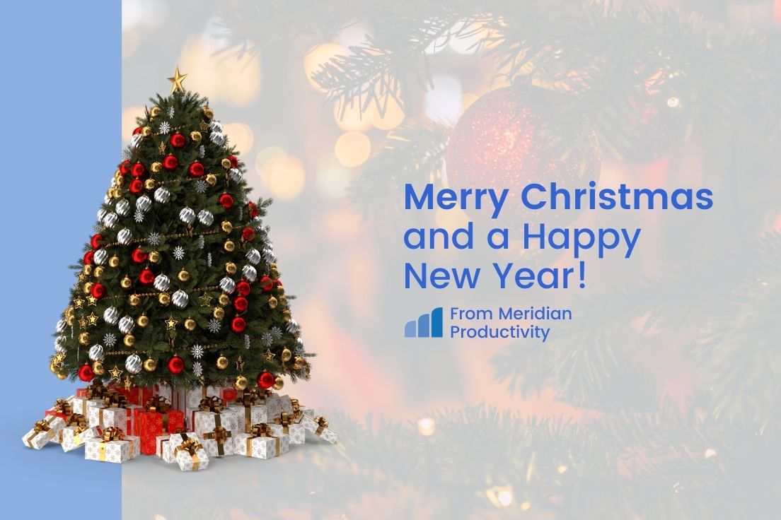 meridianpl's tweet photo. Merry #Christmas and a Happy New Year from Meridian Productivity! https://t.co/CG1kkt3QUm