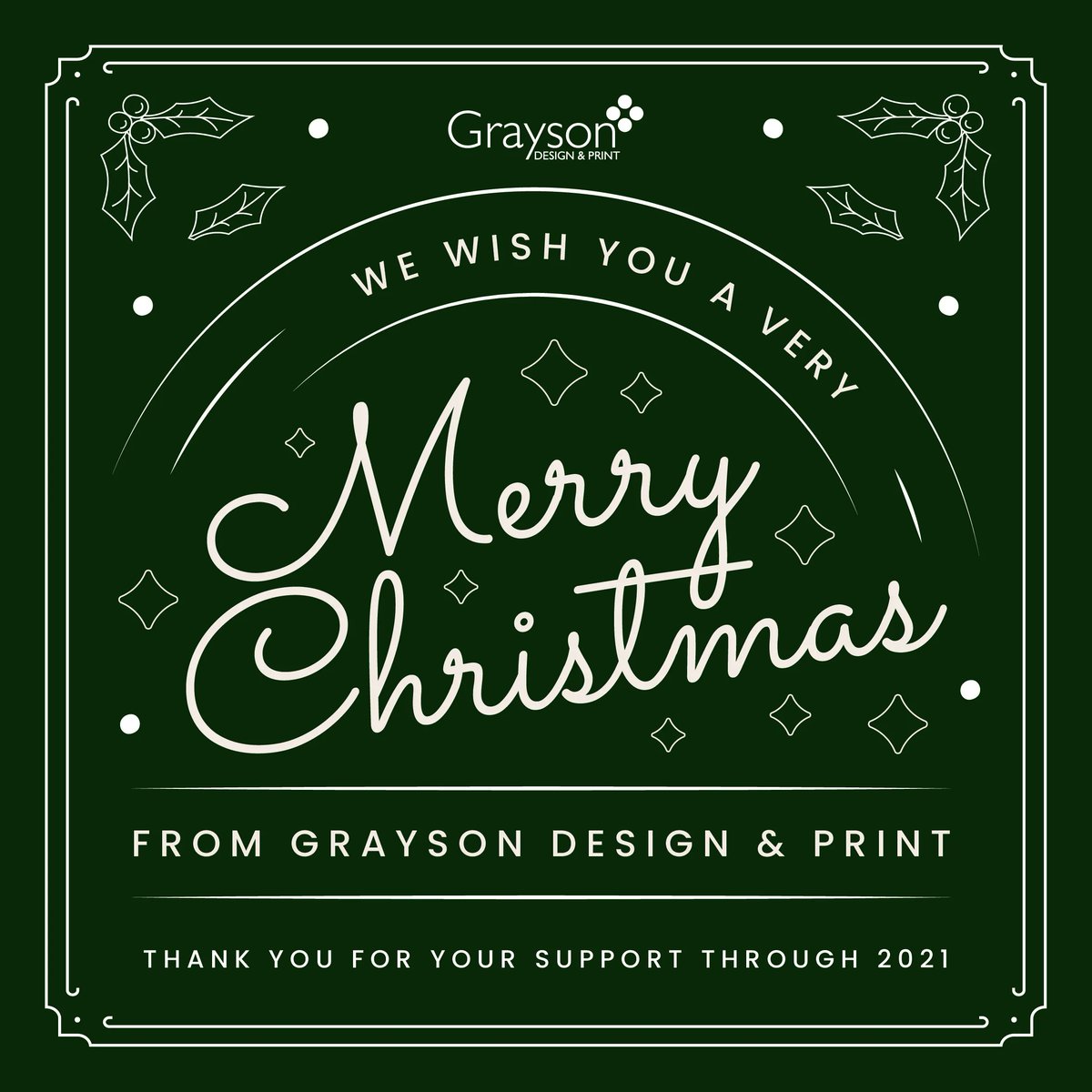 GraysonPrint's tweet photo. Merry Christmas from everyone at Graysons! https://t.co/TysE5lpmJp
