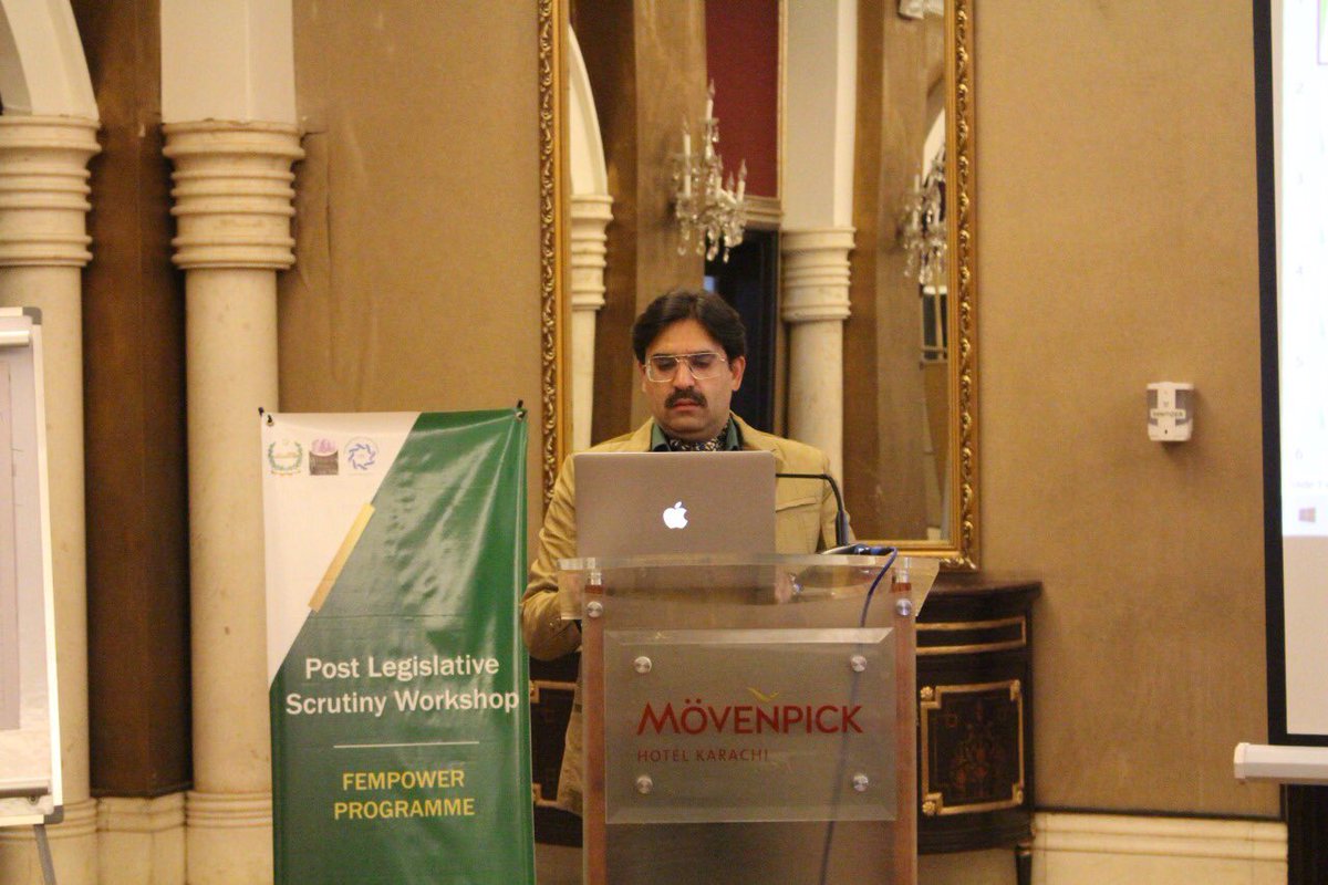 AnthroInsights's tweet photo. Mr. Sheikh Sarfaraz  Ahmed briefed the members on the process of Delegated Legislation in Post-Legislative Scrutiny. #FempowerProgramme @pakpgov @WPC_KP @CPA_UK @gilmour_wendy @Shirkat_Gah https://t.co/hTB7TE9HIZ