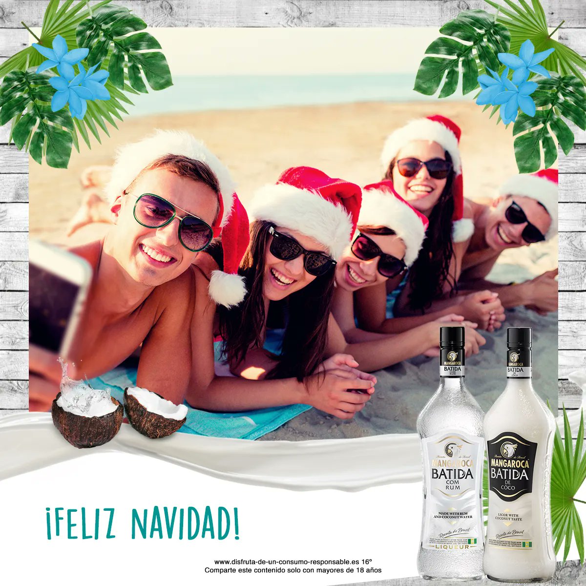 Mangaroca_es's tweet photo. ¡Brindamos por una Navidad #alwayssummer! ¿Y tú? 😊😍 #christmastime #Mangarocavibes https://t.co/ZZ7m9LHcxu