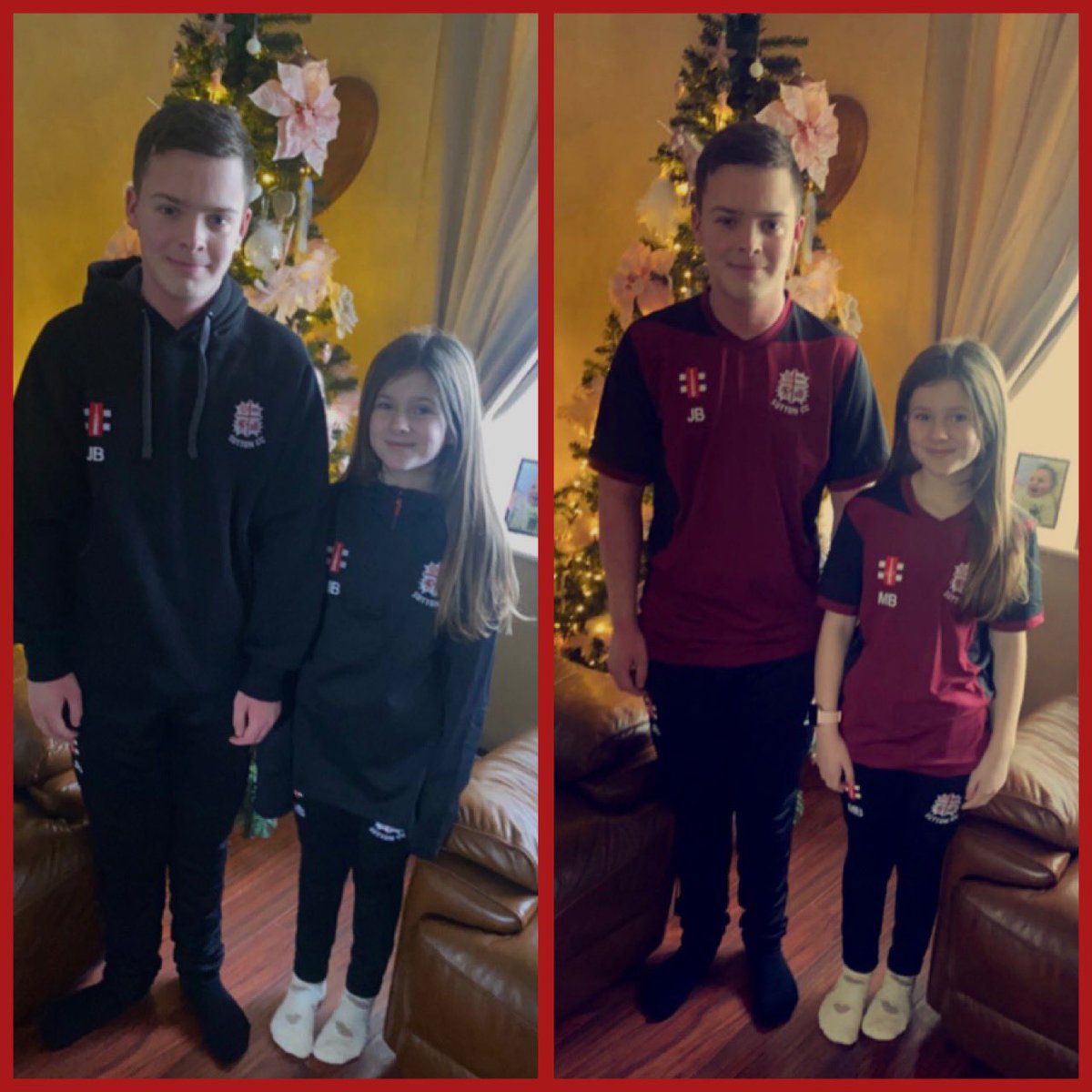Brown86J's tweet photo. When cricket is life 🏏 Even on Christmas Day 🎄❤️ Fully kitted up 🙌 @Sutton_StH_CC @browndog90 @lisa_greener @gazgreener @joshy_b04 https://t.co/FF5kyCbgVy