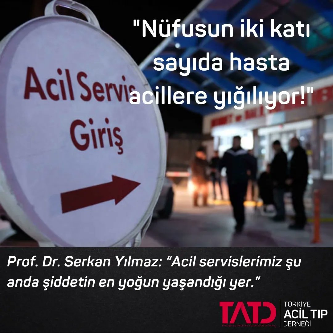 Prof. Dr. Serkan Yılmaz: “Nüfusun iki katı sayıda hasta acillere yığılıyor!”

buff.ly/3EuhtI9

@dikencomtr <a href="/mdSerkan/">mdSerkan</a> @mesudersan