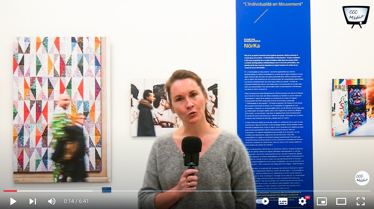 galerienorka's tweet photo. L'équipe de @media_ccc s'est intéressée à la @galerienorka où "l'Art du Mouvement" est présenté, quelle qu'en soit la forme … photographie, peinture, dessin … " https://t.co/tGoAq6hUry / #galeriedart #art #lartdumouvement https://t.co/RAUE2qjZCq