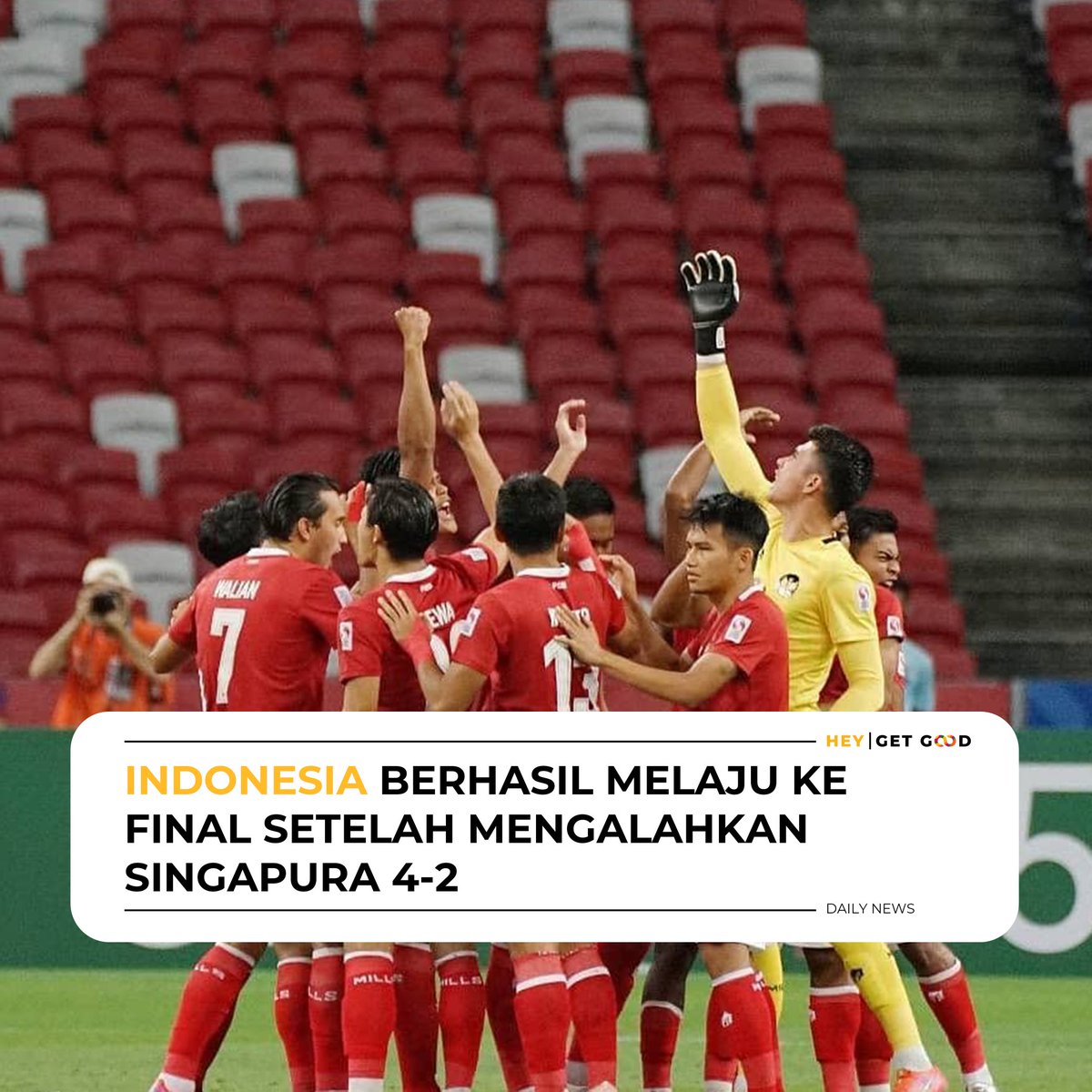 HeyGetGood_'s tweet photo. Selamat timnas Indonesia! yok semangat final yok! https://t.co/y4GADwJBS1