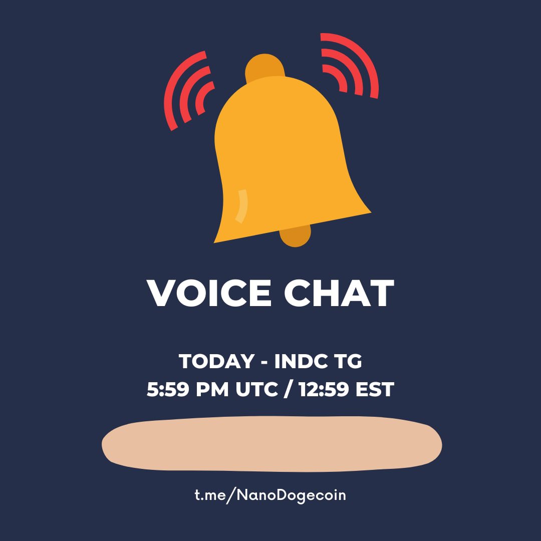 Anyone else hyped to hear <a href="/KryptOgasms/">Follow My New Account 👇</a> voice in VC? 🤩

Join today’s voice chat to be in with the chance of winning one of the last 14 remaining spots 🎉

💬TG: t.me/NanoDogecoin

#NanoDogecoin #INDC #altcoin #BSC #BinancSmartChain #hype