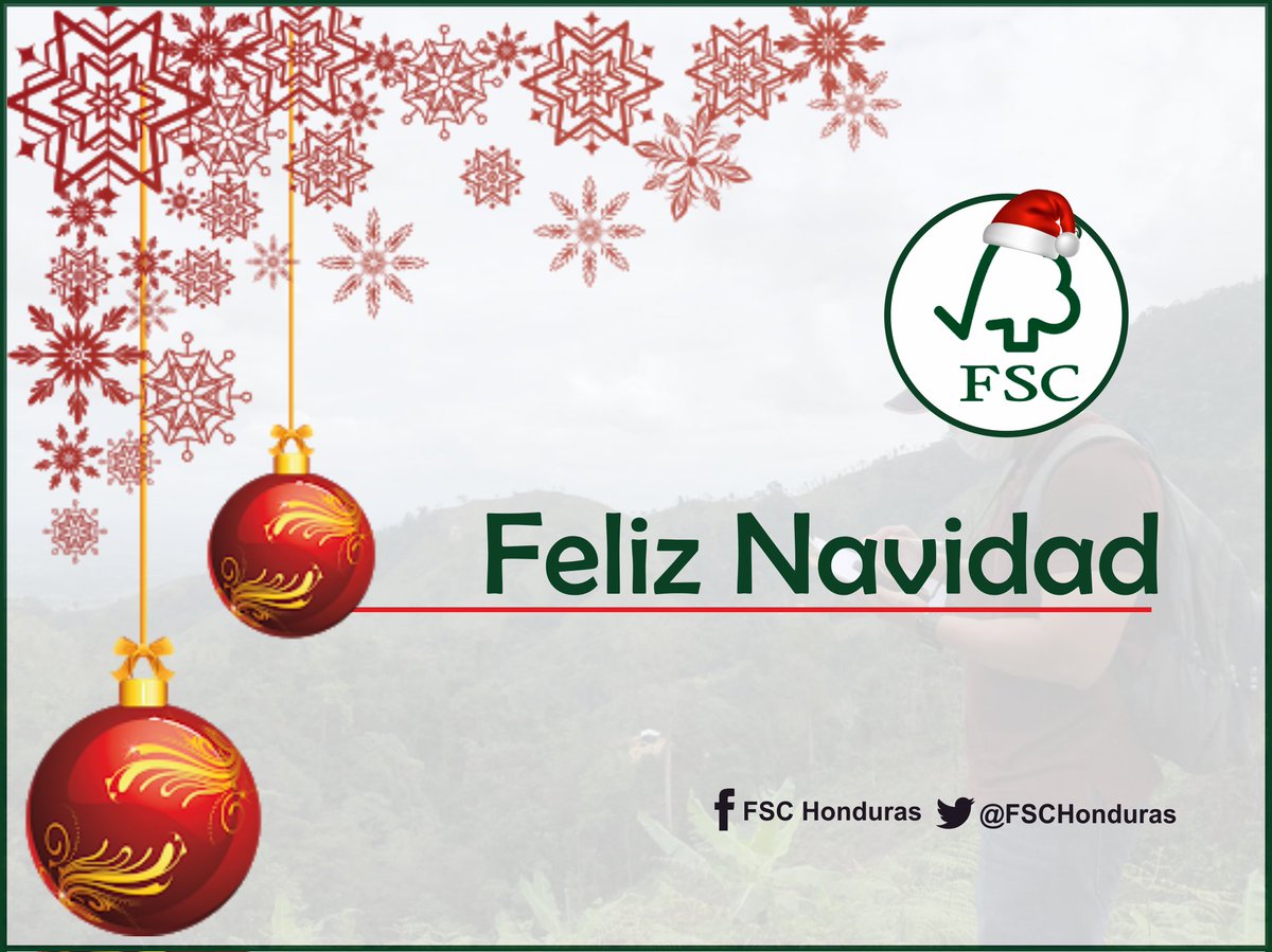 FscHonduras's tweet photo. Feliz navidad y muchas bendiciones a las familias hondureñas de parte de todos nuestros miembros FSC https://t.co/8HHQtZ2aP3