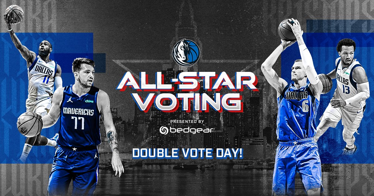 VOTE <a href="/jalenbrunson1/">Jalen Brunson</a>‼️

🌟 RETWEET TO VOTE 🌟

OR HEAD TO MAVS.COM/ALLSTAR 💻

#NBAAllStar | <a href="/BEDGEAR/">BEDGEAR</a>