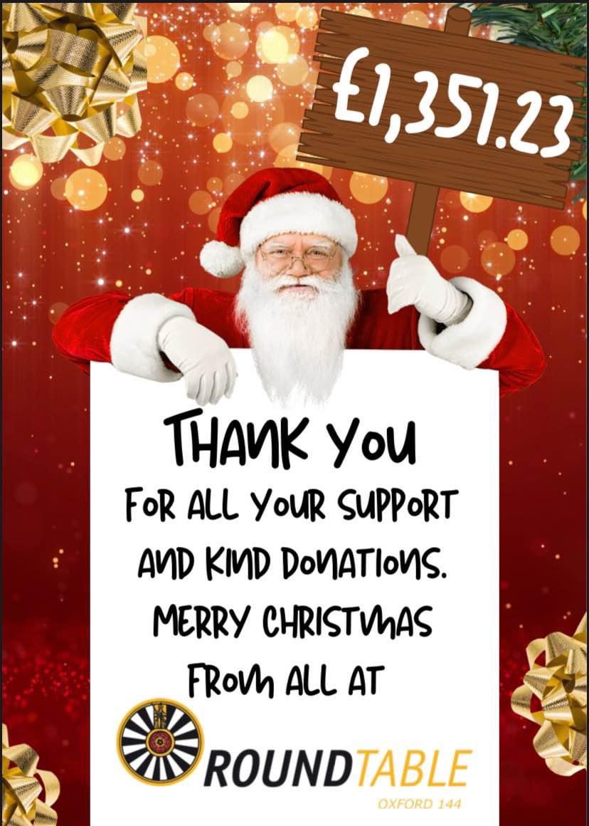 THANK YOU to everyone that supported the Santa Sleigh this Christmas. It brought us so much joy to see your reactions (young and old). Your kind donations raised a wonderful £1,351.23, that we will be putting back into the community over the next 12 months. Merry Christmas!