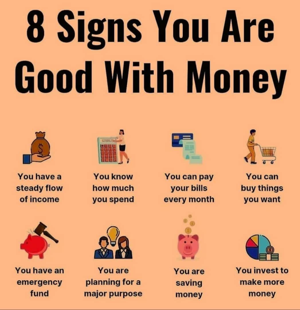 Bohrashyam2's tweet photo. 8 Signs you are good with Money. #Savings #Incomeflow #Planning #EmergencyFund https://t.co/XZi4XmCoOL
