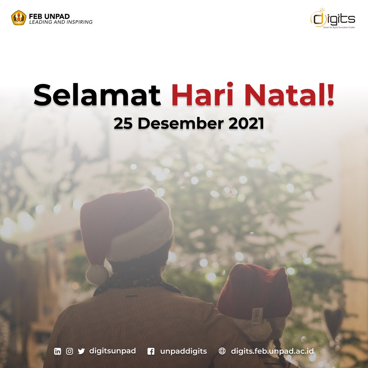 digitsunpad's tweet photo. Kasih Tuhan datang dengan hangatnya kebersamaan. Semoga cahaya terang membawa kebahagiaan dalam kehidupan✨

🎄Digits mengucapkan, Selamat Hari Natal 2021🎄

Contact Us:
📥 digits.feb@unpad.ac.id
🖥 https://t.co/ylk7enEyLS

#Digitsunpad #digits #unpad #natal #christmast https://t.co/8vyZcSPqSq