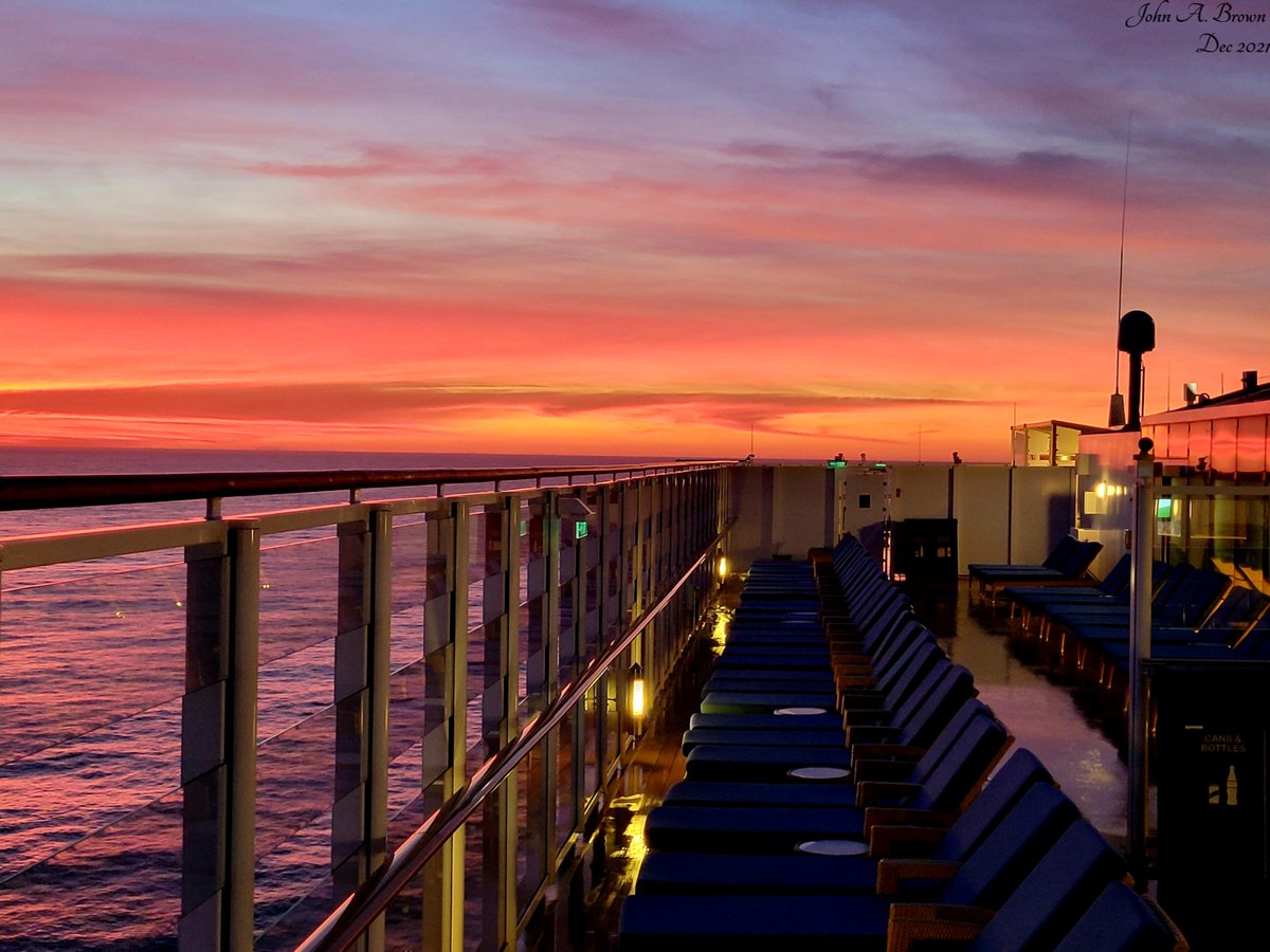 Somewhere off the coast of the Mexican Riviera...#CruiseNorwegian, #NCLBliss, #TheBliss, #SunriseontheBliss, #NCLSunrise