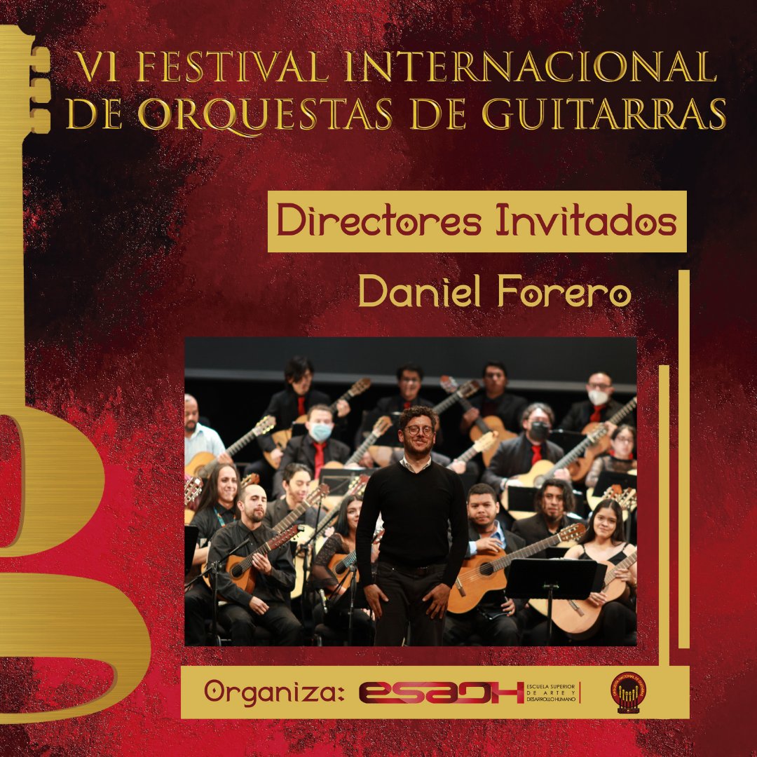 Fiogui_col's tweet photo. DANIEL FORERO
Guitarrista formado en la Manhattan School of Music de Nueva York, EEUU y en la Academia superior de artes de Bogotá (ASAB). Ha realizado presentaciones y recitales en Argentina, Brasil, EEUU, México, Perú y Venezuela, incluyendo varias de las ciudades https://t.co/h3AV741CXP